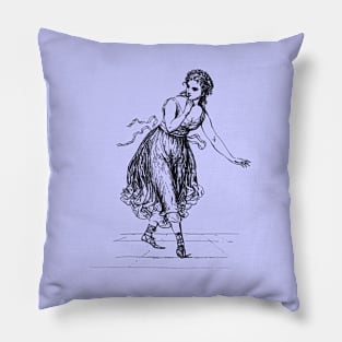 Italian Dancer 1 by Johann Gottfried Schadow Pillow