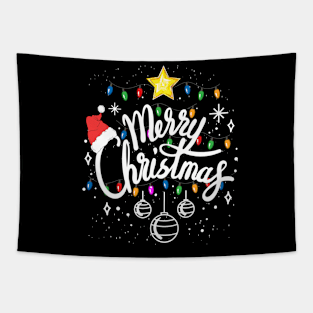 Merry Christmas Family Funny Christmas Women Men Xmas Kids Christmas Gift Shirt For Family, Couple Tapestry