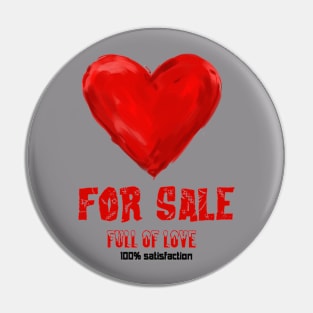 heart for sales Pin