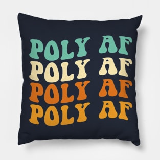 Polyamory Gift Poly Gift Pride Gift Poly AF Pillow