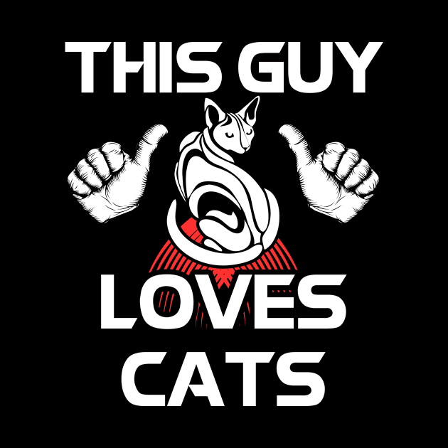 This Guy Loves Cats by paola.illustrations