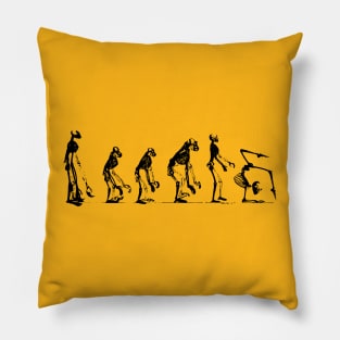 Human Skeleton Yogui evolution Pillow