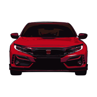 Red Civic Type R Illustration T-Shirt