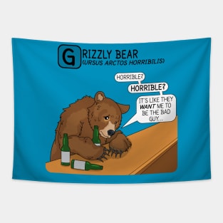 Grizzly Bear Blues Tapestry