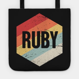 Retro Ruby Programming Icon Tote