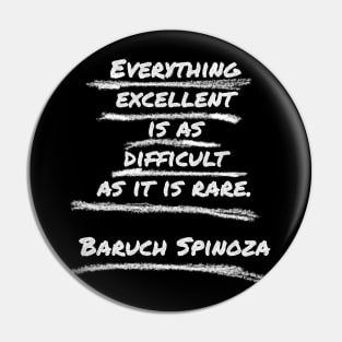 Quote Of Baruch Spinoza Pin