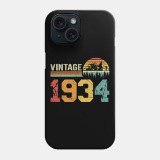 Vintage 1934 Retro Classic 90th Birthday Gift Phone Case