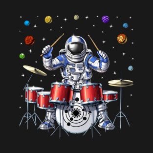 Astronaut Drummer T-Shirt