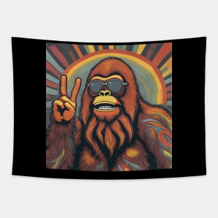 Bigfoot's Psychedelic Peace and Love Tapestry