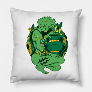 Forrest Green Aquarius Beauty Pillow