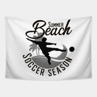 Summer beach soccer season Tapestry