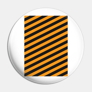 Hull City Amber and Black Angled Stripes Pin