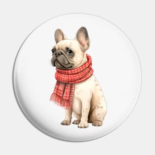 Winter dog Pin