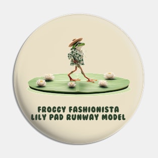 Froggy Fashionista Pin