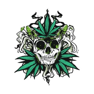 Skull Weed Mushroom T-Shirt