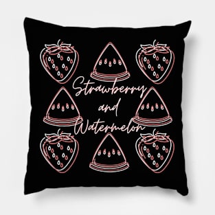 Strawberry and Watermelon Pillow