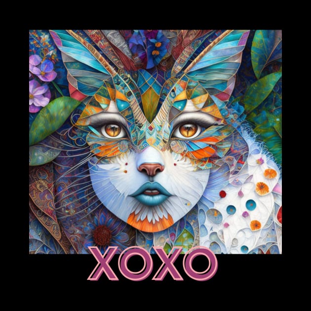 XOXo, kisses and hugs (cat girl patchwork) by PersianFMts