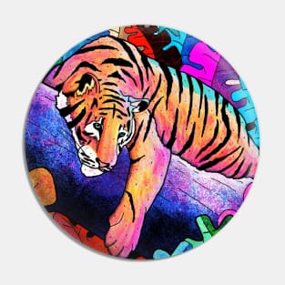 The lazy tiger Pin