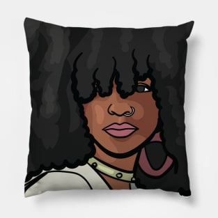 Sophisticated Black Woman Pillow
