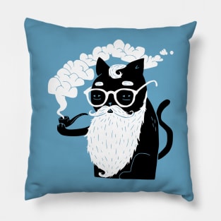 Whiskers And Pipe Pillow