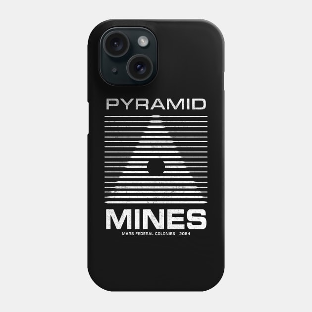 Pyramid Mines - Mars Federal Colonies 2084 - vintage logo Phone Case by BodinStreet