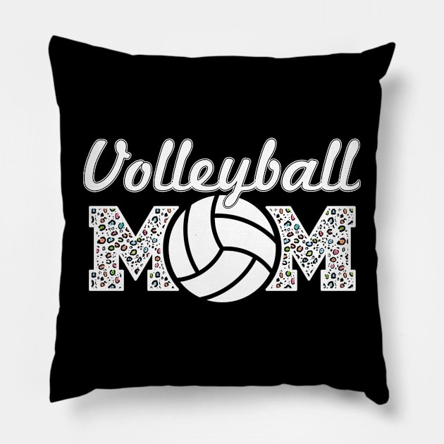 Volleyball Mom Leopard Lover Mother Pillow by Gaming champion