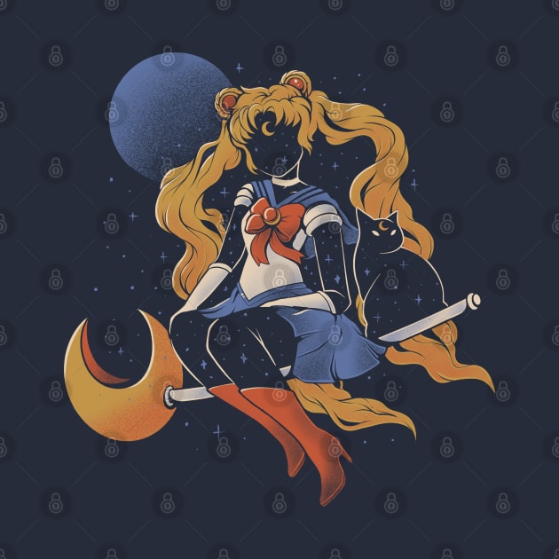 Cosmic Sailor - Cute Geek Anime Gift by eduely