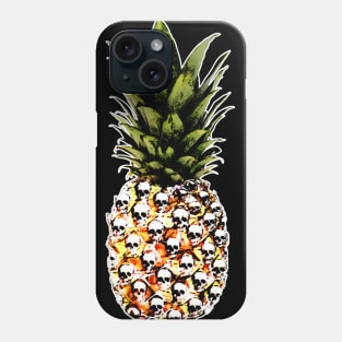 pineapple, fruit,skull, summer, tropical Phone Case