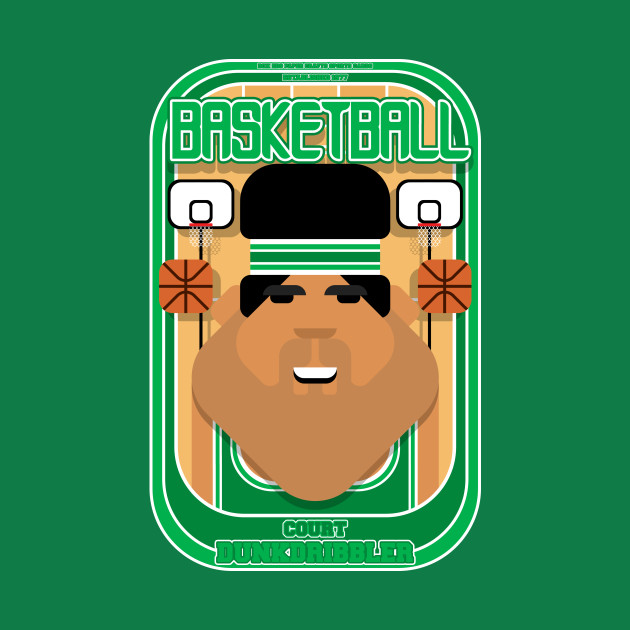 Basketball Green Court Dunkdribbler Seba Version Basketball