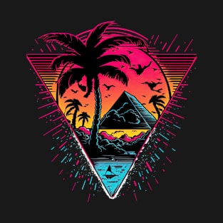 Synthwave 80s neon T-Shirt