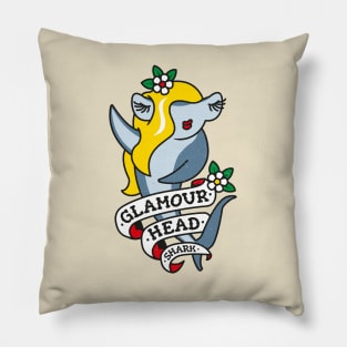 Glamourhead Shark - Funny Hammerhead Pun Pillow