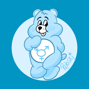 Queer Bearz - gender bear light blue T-Shirt