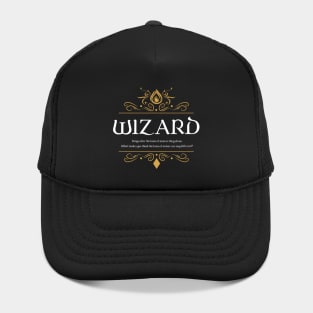 RPG Wizard Wizard Dungeons Crawler and Dragons Slayer Hat