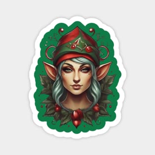 Holiday Elf: Elf Illustration for the Holidays! Magnet