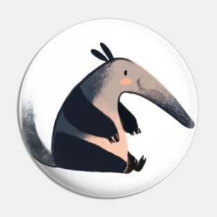 Cute Anteater Drawing Pin