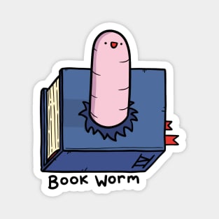 Book Worm Magnet