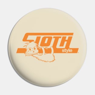 SLOTH STYLE ORANGE Pin