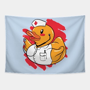 Cute Nurse Rubber Ducky Bath Toy Squeaky Duck Tapestry