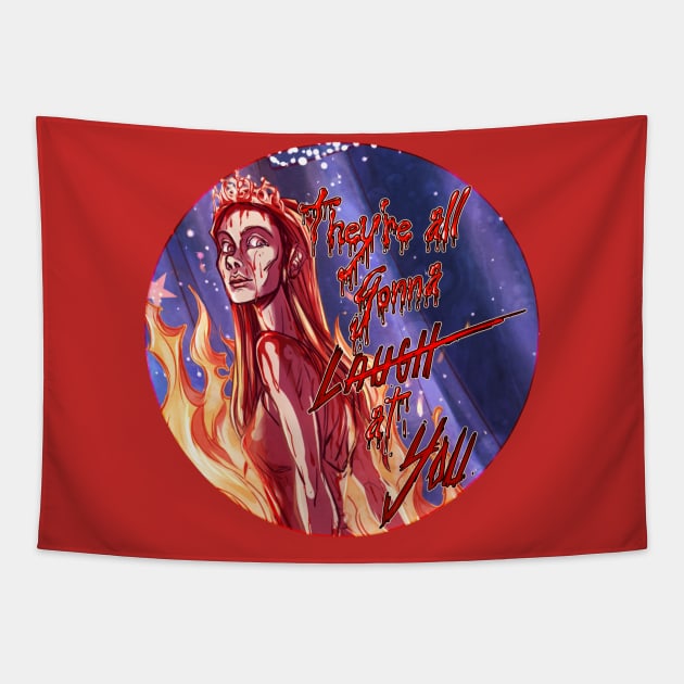 Carrie White -2 Tapestry by Mordred's Crown