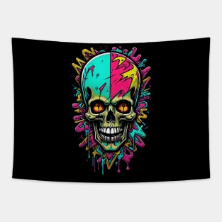 Pastel Color Skull Tapestry