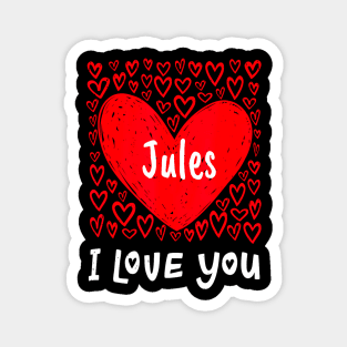 Jules , My Heart Belongs To Jules Personalized Magnet