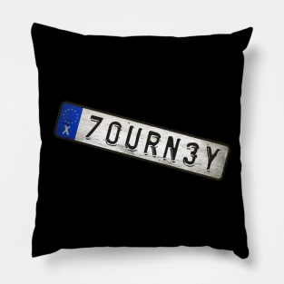 70URN3Y Car license plates Pillow