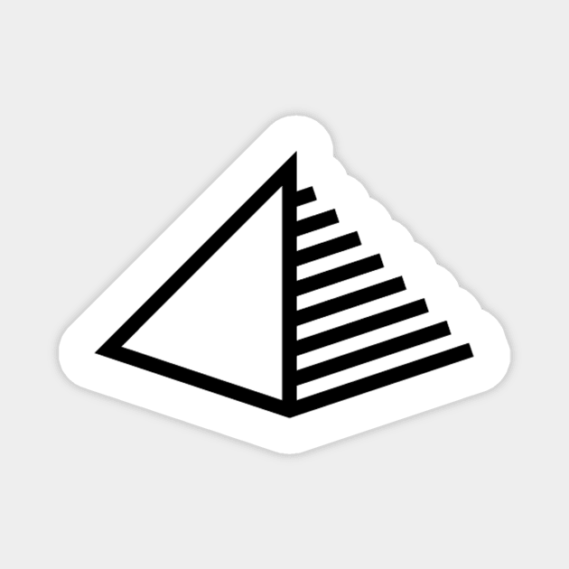 Egyptian Pyramid Logo Magnet by AustralianMate