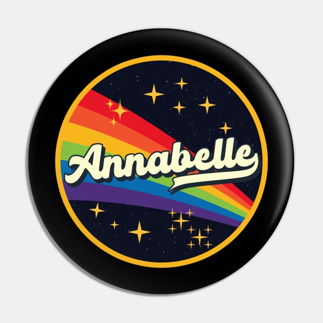 Annabelle // Rainbow In Space Vintage Style Pin by LMW Art