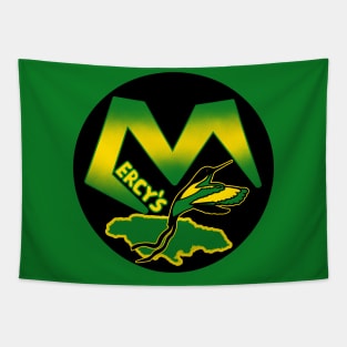 Mercy's Jamaican Kitchen "M" Logo Tapestry