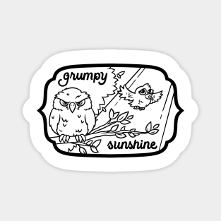 Grumpy Sunshine Birds Magnet