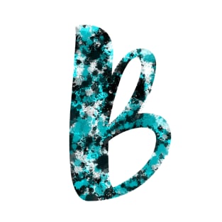 Paint Splash Letter B T-Shirt