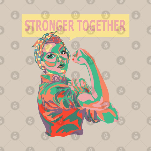 Rosie The Riveter in 40s Colors by Slightly Unhinged