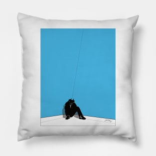 Boy In Da Corner Blue Cover Pillow