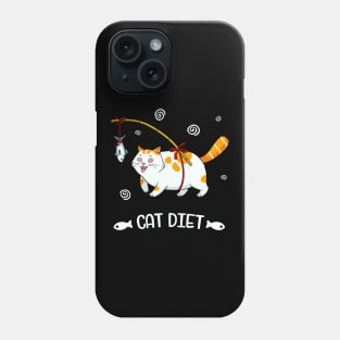 Fat Cat Diet Funny Feline Lover Phone Case